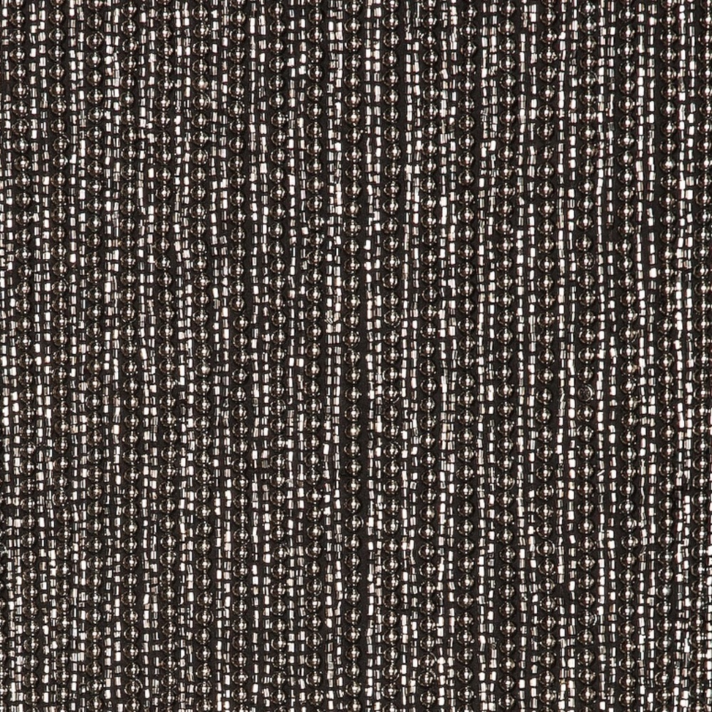 RETROFETE Gabrielle Velvet-trimmed Beaded Chiffon Mini Wrap Dress in Silver - Picture 4 of 9